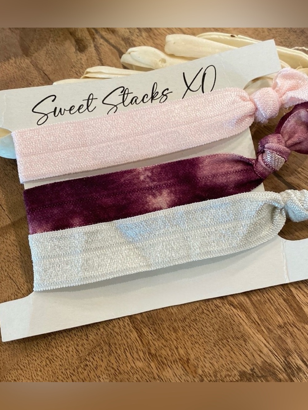 Modern Boho Tie Dye Hair Ties & Bracelet Stacks